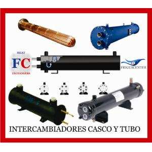 ::: INTERCAMBIADOR DE CALOR CASCO Y TUBO 15 TONELADAS R22, R410, R134, R404, R407, R507, UN CIRCUITO